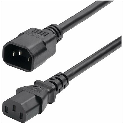 Startech 8714-6600-POWER-CORD Power Cords Startech.com 6ft (1.8m) Power Extension Cord, Iec 60320 C14 To C13 Pdu Power Cord, 13a 250v, 16awg,  87146600powercord 065030901383