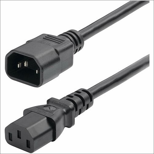 Startech 8713-8200-POWER-CORD Power Cords Startech.com 2ft (60cm) Power Extension Cord, Iec 60320 C14 To C13 Pdu Power Cord, 10a 250v, 18awg,  87138200powercord 065030900508