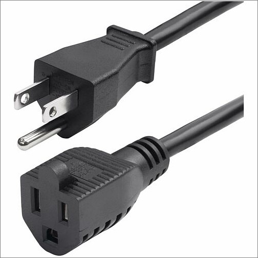 Startech 231A-8A00-POWER-CORD Power Cords Startech.com 10ft (3m) Power Extension Cord, Nema 5-15p To Nema 5-15r Ac Power Cable, 10a 125v, 18aw 231a8a00powercord 065030901451