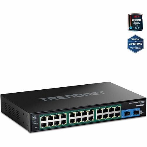Trendnet TI-RP262 Switches & Bridges Trendnet 26-port Hardened Industrial Gigabit Poe+ Rackmount Switch - 24 Ports - Gigabit Ethernet - 1 Tirp262 710931162660