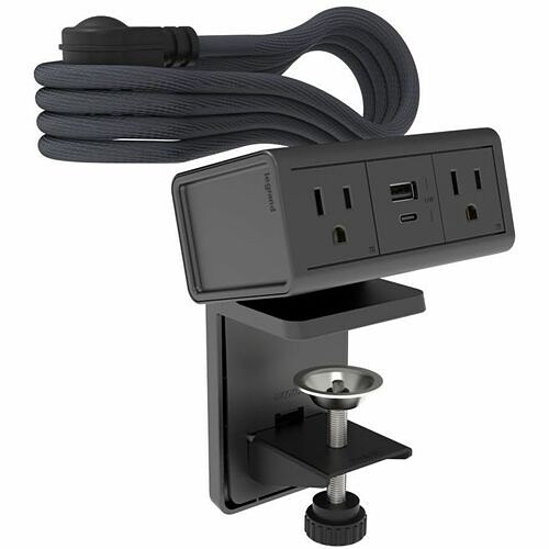 Middle Atlantic D3RUR6XRGC Power/Data Outlets Wiremold Dpc Series Dash 3-cube Desktop Power Center - Graphite - 2 X Power Receptacles - 15 A Under 786776198560
