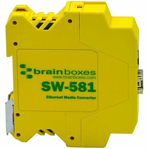 Brainboxes SW-581 Transceivers/Media Converters Brainboxes Sw-581 Transceiver/media Converter - 1 X Network (rj-45) - Gigabit Ethernet - 1000base-x  Sw581 837324005042