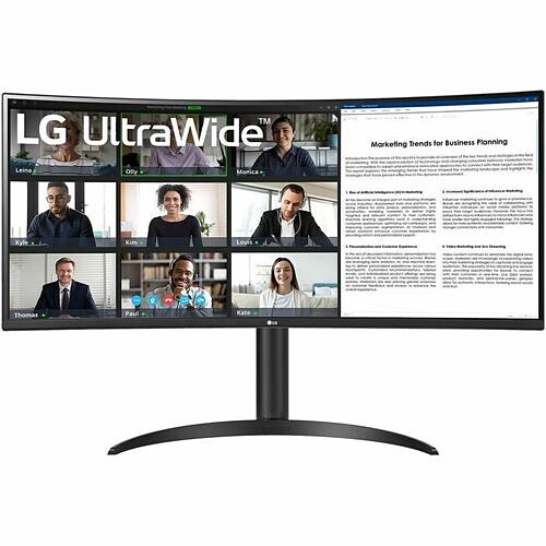 Lg 34BR55QC-B Monitors Lg Ultrawide 34br55qc-b 34" Class Wqhd Curved Screen Lcd Monitor - 21:9 - Textured Black - 34" Viewa 34br55qcb 195174069882