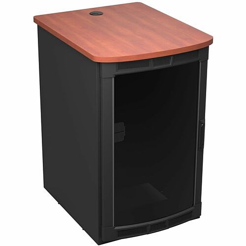 Middle Atlantic BGR-25SA32MDK-E0 Rack Equipment Middle Atlantic Rolling Presentation Rack With Biltmore Cherry Top - For Monitor - 25u Rack Height E Bgr25sa32mdke0 656747402739