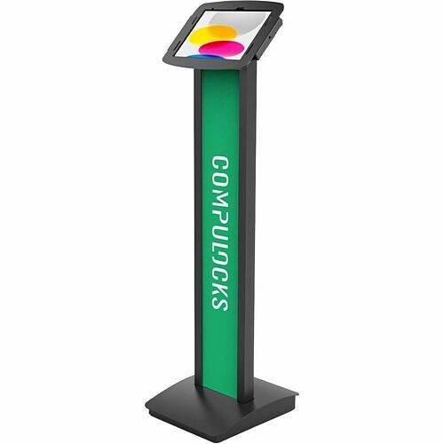 Maclocks 140BVHBMM01H01 Stands & Cabinets Compulocks Universal Tablet Magnetic Brandable Floor Stand Plus Hub - Floor - Black (140bvhbmm01h01) 819472029422
