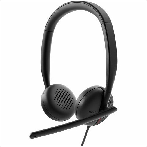 Dell WH3024-DWW Headsets/Earsets Dell Wired Headset - Wh3024 - Microsoft Teams Certification - Stereo - Usb Type C - Wired - 20 Hz -  Wh3024dww 884116451761