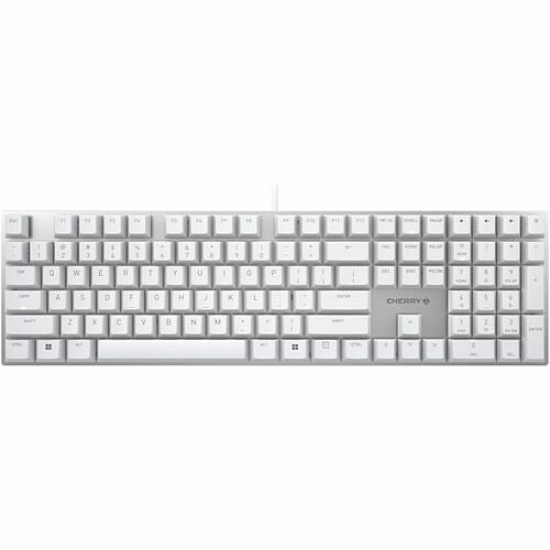 Cherry G80-3950LHBUS-1 Keyboards & Keypads Cherry Kc 200 Mx-wired Keyboard - Mx2a Silent Red - Silver/white Housing - Linear Feel - Abrasion Re G803950lhbus1 840183607548