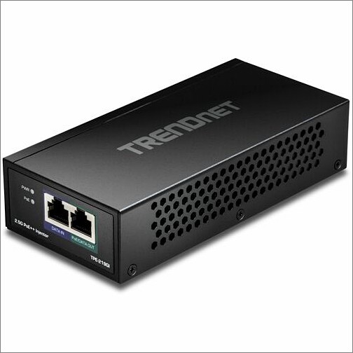 Trendnet TPE-219GI Power Injectors/Splitters Trendnet 2.5g Poe++ Injector, Tpe-219gi, 90w Poe++, 30w Poe+, 15.4w Poe, Ieee 802.3 Bt /802.3at/802. Tpe219gi 710931162752