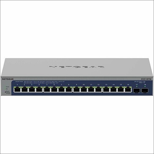 Netgear XS516TM-100NAS Switches & Bridges Netgear Smart S3600 Xs516tm Ethernet Switch - 16 Ports - Manageable - 10 Gigabit Ethernet, Gigabit E Xs516tm100nas 606449165456