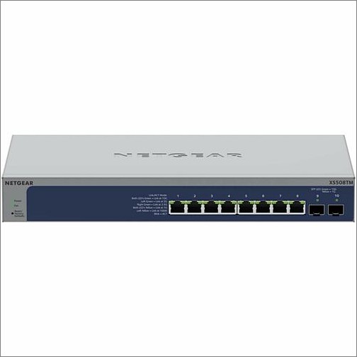 Netgear XS508TM-100NAS Switches & Bridges Netgear Smart S3600 Xs508tm Ethernet Switch - 8 Ports - Manageable - 10 Gigabit Ethernet, Gigabit Et Xs508tm100nas 606449165340