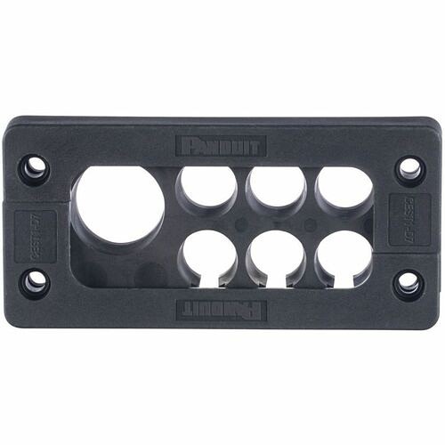 Panduit CEST1-D7 Cable Management Panduit Rectangular Cable Entry System Frame For Terminated Cables - Cable Entry System - Black - 4. Cest1d7 