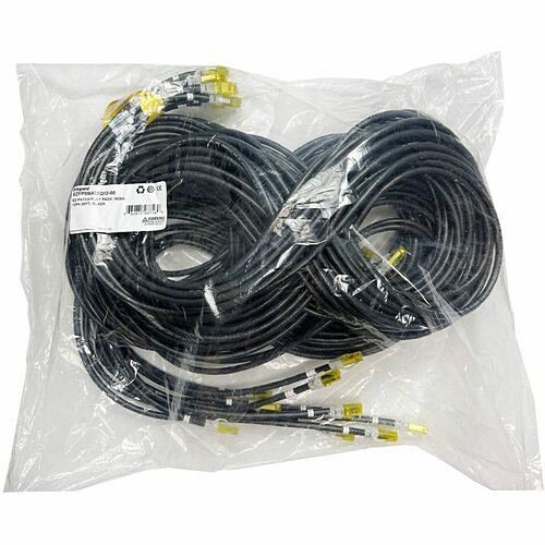 C2g EZFPM6A05Q12-00 Cables Ortronics Ez Patch Flat Pack Clarity Cat6a 5ft, 12 Pack, Black - 5 Ft Category 6a Network Cable For  Ezfpm6a05q1200 662875031857