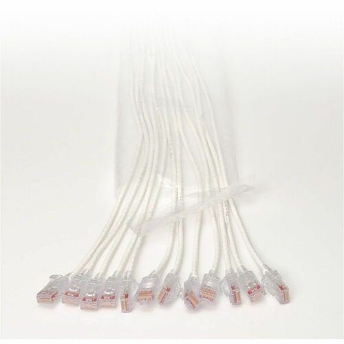 C2g EZFPR6A05Q12-09 Cables Ortronics Ez Patch Flat Pack Reduced Diameter Cat6a 5ft, 12 Pack, White - 5 Ft Category 6a Network C Ezfpr6a05q1209 662875009313