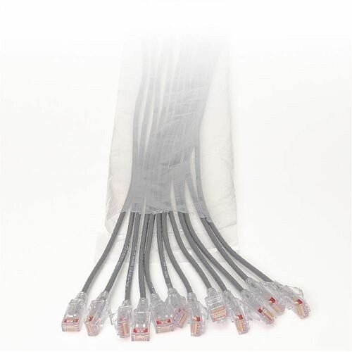 C2g EZFPR6A09Q24-08 Cables Ortronics Ez Patch Flat Pack Reduced Diameter Cat6a 9ft, 24 Pack, Grey - 9 Ft Category 6a Network Ca Ezfpr6a09q2408 662875008859