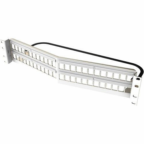 C2g PSAHDJSU48-W Patch Panels Ortronics Clarity 48-port, 2ru Shielded High Density Jack, Unloaded Angled Panel - White - 48 Port(s Psahdjsu48w 662875020196