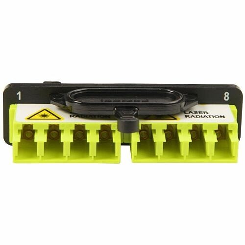 C2g HD8FP-LCQ08QC Patch Panels Ortronics Infinium High Density (hd) M8 Hd8fp Adapter Panel, 2 Lc Quad, Lime Green - 8 Port(s) - 2 X Hd8fplcq08qc 662875025443