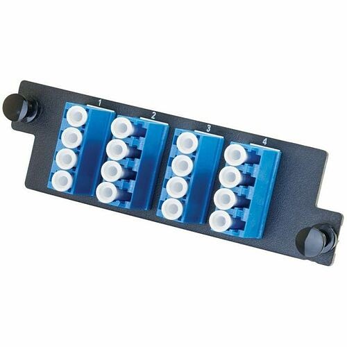 C2g HDFP-LCQ16AC Patch Panels Ortronics High Density 4-lc Quad (16 Fibers) Single Mode, Blue Adapters - 16 Port(s) - 4 X - 1u High Hdfplcq16ac 662875981343