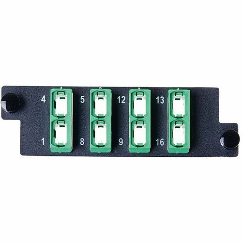 C2g HDFP-MPA96CA Patch Panels Ortronics Hdfp Adapter Panel With 8 Mpo Adapters, Opposed Key - Green - 8 Port(s) - 1u High - Optica Hdfpmpa96ca 662875011804