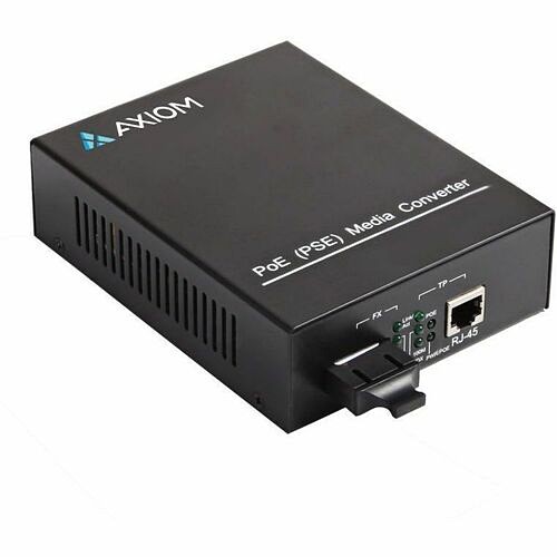 Axiom Memory AXG102081 Transceivers/Media Converters 1000base-t To 1000base-sx Poe+ Media Converter - Dual 1gbs Rj45 Poe+ To 1000base-sx Media Converter  840177885945