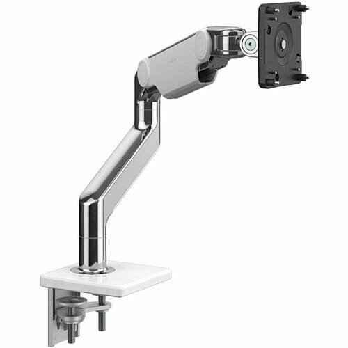 Humanscale M81TBW Mounting Kits Humanscale M81tbw Mounting Arm For Monitor, Docking Station - Polished Aluminum, White - Height Adju 810008205679