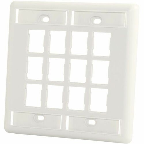 C2g 403HDJ212-78 Faceplates & Mounting Boxes Ortronics 12-port Faceplate, Hdj Jack, Dual-gang - 12 X Socket(s) - 2-gang - Wall Mount - Dark Gray  403hdj21278 662875029755