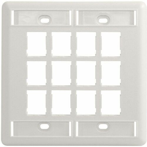 C2g 403HDJ212-00 Faceplates & Mounting Boxes Ortronics Faceplate - 12 X Socket(s) - 2-gang - Ceiling Mount, Wall Mount, Screw Mount - Black (403h 403hdj21200 662875029748