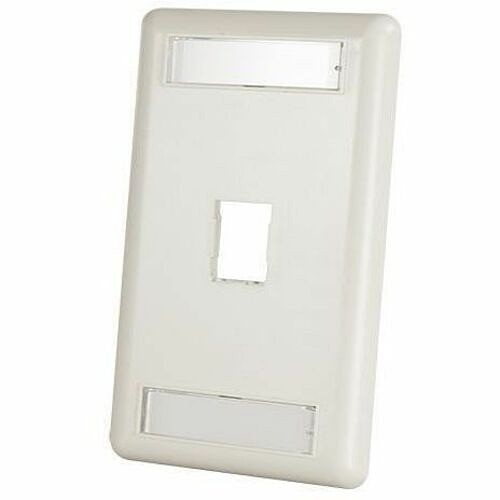 C2g 403HDJ11-00 Faceplates & Mounting Boxes Ortronics Hdj 1-port Single-gang Faceplate With Label Field - 1 X Total Number Of Socket(s) - 1-gang 403hdj1100 662875036210
