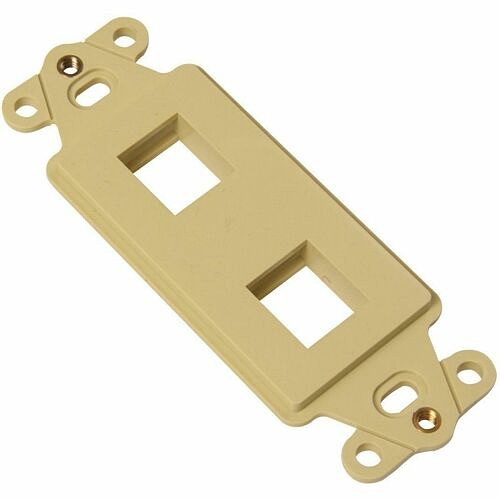 C2g KSDS2-13 Faceplates & Mounting Boxes Ortronics Keystone Techchoice Rectangular Stylistics Frame, 2-port, Electrical Ivory - 2 X Socket(s) Ksds213 662875679073