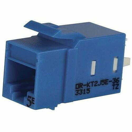 C2g KT2J5E25-36 Cable Ends/Connectors Ortronics Category 5e Keystone Jack, Lacing Cap Termination, Blue, 25 Pack - 25 Pack - 1 X Rj-45 Key Kt2j5e2536 662875882930