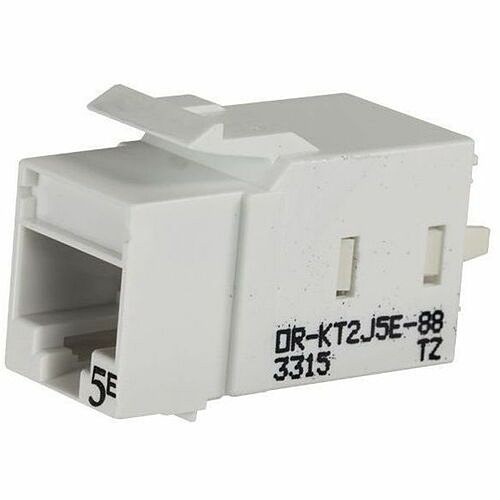 C2g KT2J5E25 Cable Ends/Connectors Ortronics Category 5e Keystone Jack, Lacing Cap Termination, Fog White, 25 Pack - 25 Pack - 1 X Rj-4 662875882817