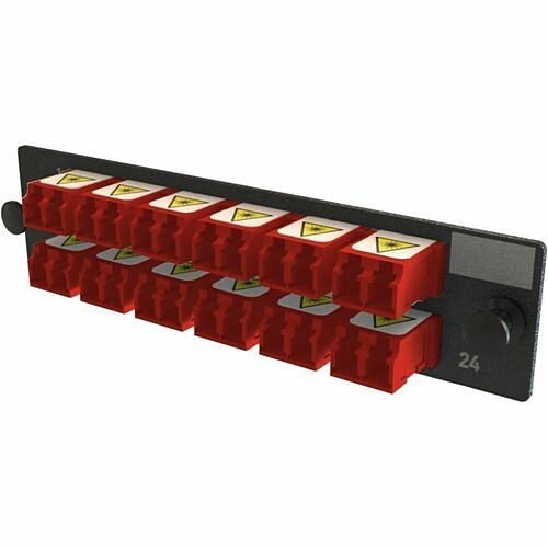 C2g OFP-LCD24YC-D Patch Panels Ortronics Q-series Keyed Ofp Adapter Panel 24 Fibers, Red - 24 Port(s) - 12 X Duplex - Optical Fiber Ofplcd24ycd 662875030751