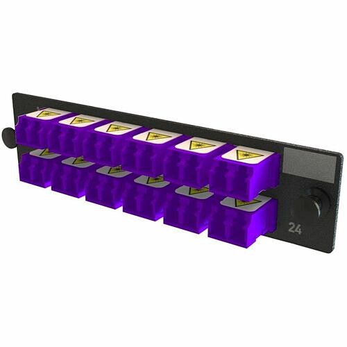 C2g OFP-LCD24YC-F Patch Panels Ortronics Q-series Keyed Ofp Adapter Panel 24 Fibers, Violet - 24 Port(s) - 12 X Duplex - Optical Fi Ofplcd24ycf 662875030775