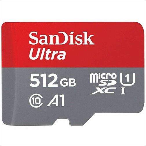 Sandisk SDSQUAC-512G-GN6MA Memory Cards Sandisk Ultra 512 Gb Class 10/uhs-i Sdxc - 80 Mb/s Read (sdsquac-512g-gn6ma) Sdsquac512ggn6ma 619659200572