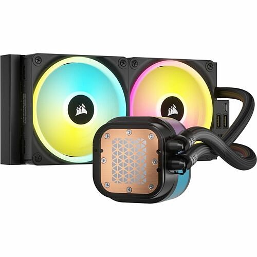 Corsair CW-9061007-WW Processor/Case Fans Icue Link H100i Lcd Liquid Cpu Cooler Cw9061007ww 840006665885
