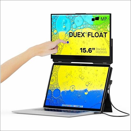 Mobile Pixels 101-1011P01 Touchscreen Monitors Duex Float 15.6" 1080p Touch (101-1011p01) 1011011p01 850001446938
