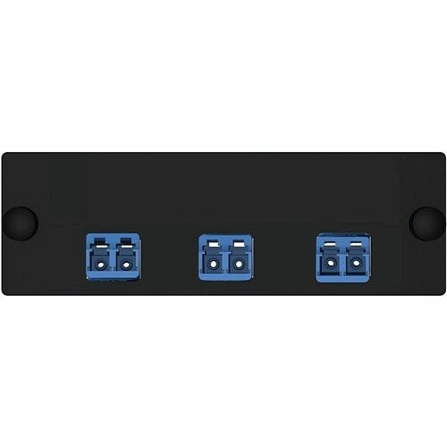 Panduit FAP3WBUDLCZ Patch Panels Panduit Opticom Fiber Adapter Panel - 6 Port(s) - 3 X Duplex - Optical Fiber - Blue, Black (fap3wbud 