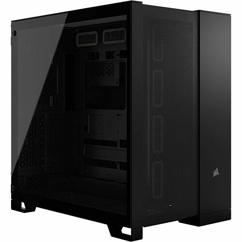Corsair CC-9011259-WW Computer Cases Corsair 6500d Airflow Mid-tower Dual Chamber Pc Case - Black - Mid-tower - Black - Tempered Glass -  Cc9011259ww 840006664710
