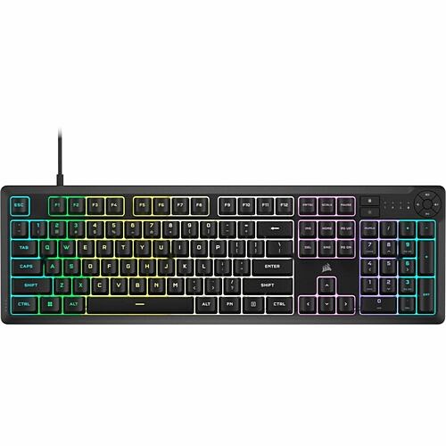 Corsair CH-9226C65-NA Keyboards & Keypads Corsair K55 Core Rgb Gaming Keyboard - Black - Cable Connectivity - Usb 2.0 Type A Interface - Rgb L Ch9226c65na 840006666547