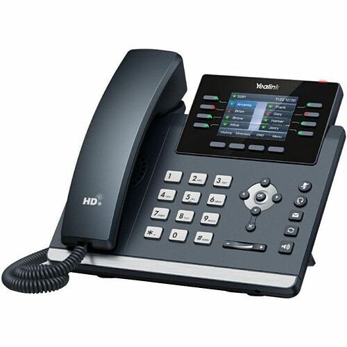 Yealink 1301213 IP Phones Yealink Sip-t44w Ip Phone - Corded - Corded/cordless - Bluetooth, Wi-fi - Wall Mountable, Desktop -  841885120663