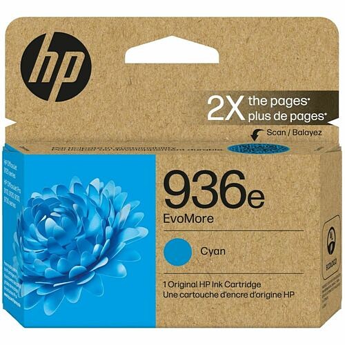 Hp 4S6V3LN Toners & Ink Cartridges 936e Evomore Cyan Original Ink Cartridge 196548610891
