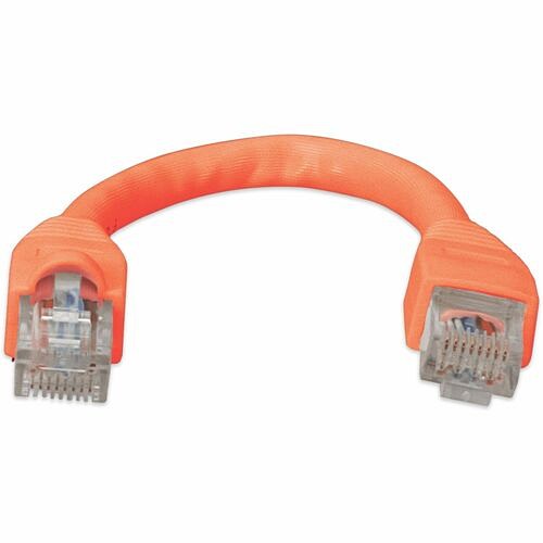 Addon ADD-0-5FCAT6A-OE Cables Addon 6in Orange Cat 6a Pvc Ethernet Cable Snagless Bubble Boot Rj-45 M/m - 6" Category 6a Network C Add05fcat6aoe 821456733348
