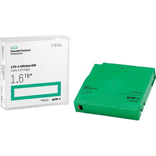 Hp C7974A Tape Media Hpe Lto4 Ultrium 1.6tb Data Rewritable Cartrdige - Lto-4 - 800 Gb (native) / 1.60 Tb (compressed) -  