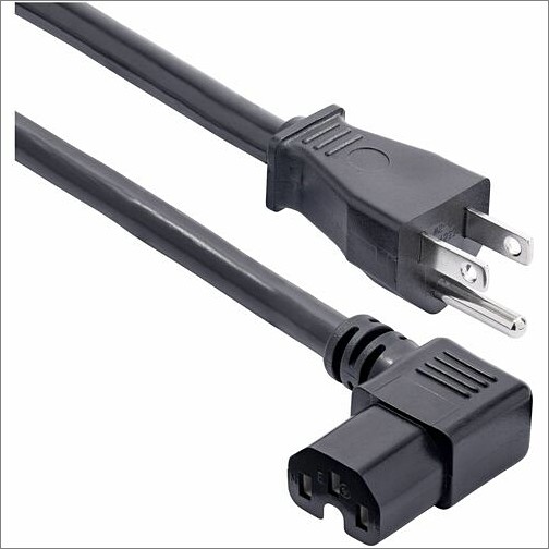 Startech PXT515C158RA Power Cords Startech.com 8ft (2.4m) Heavy Duty Power Cord, Nema 5-15p To Right Angle C15, 15a 125v, 14awg, Ac Po 065030903219