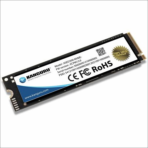 Istorage_kanguru KSED300-NVME-1T Hard Drives Kanguru Defender Sed300 Hardware-based Self-encrypting Internal Ssd-fips 140-2 Certified Ksed300-nvm Ksed300nvme1t 0705110115322
