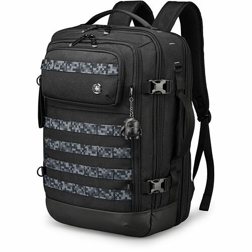 Swissdigital SD16489510-01 Carrying Cases Swissdigital Design Berg Carrying Case (backpack) For 12.9" To 17" Notebook - Black - Scratch Resist Sd1648951001 810142331197
