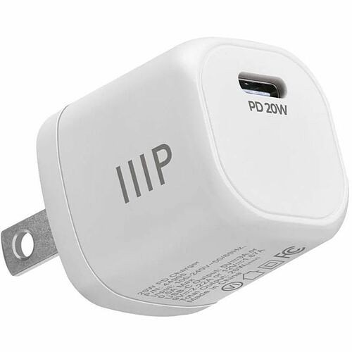 Monoprice 44905 Power Adapters Monoprice 20w Usb-c Mini Cubic Wall Charger White - 20 W - 120 V Ac, 230 V Ac Input - 5 V Dc, 9 V Dc 889028193761