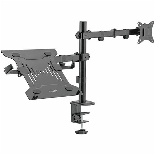 Rocstor Y10N027-B1 Mounting Kits Rocstor Ergoreach Mounting Arm For Display, Monitor, Notebook - Black - Landscape/portrait - Height  Y10n027b1 810136920475