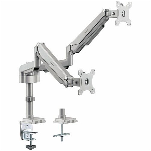 Rocstor Y10N023-S1 Mounting Kits Rocstor Ergoreach Mounting Arm For Led Display, Lcd Display, Monitor - Silver - Landscape/portrait - Y10n023s1 810136920437