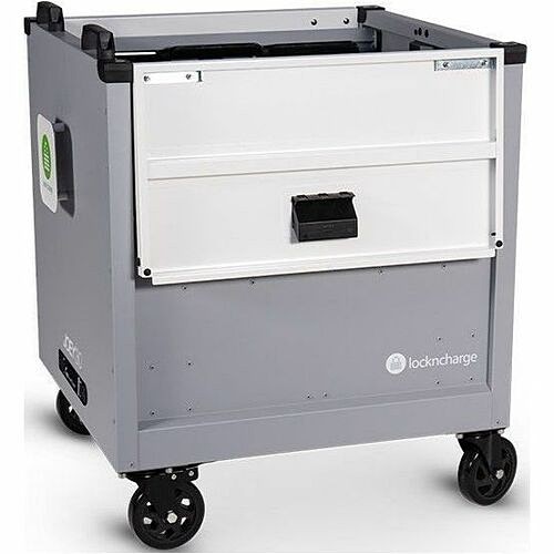 Lockncharge LNC9-10560 Carts & Dollies Lockncharge Joey Charging Cart - 4 Casters - Steel, Stainless Steel - 35" Length X 25.50" Width X 32 Lnc910560 9347210008794