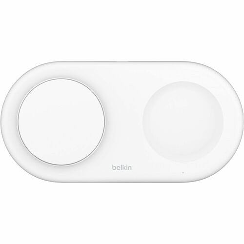 Belkin WIZ021TTWH Chargers Belkin 2-in-1 Magnetic Wireless Charging Pad With Qi2 15w - For Qi2-enabled Device - Input Connector 745883866007